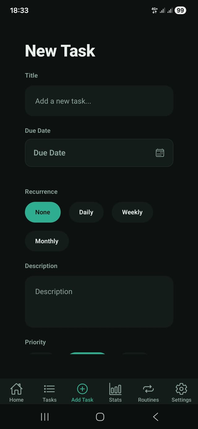 Momentum TODO task preview