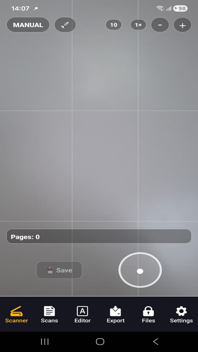 Docs Scan OCR home screen