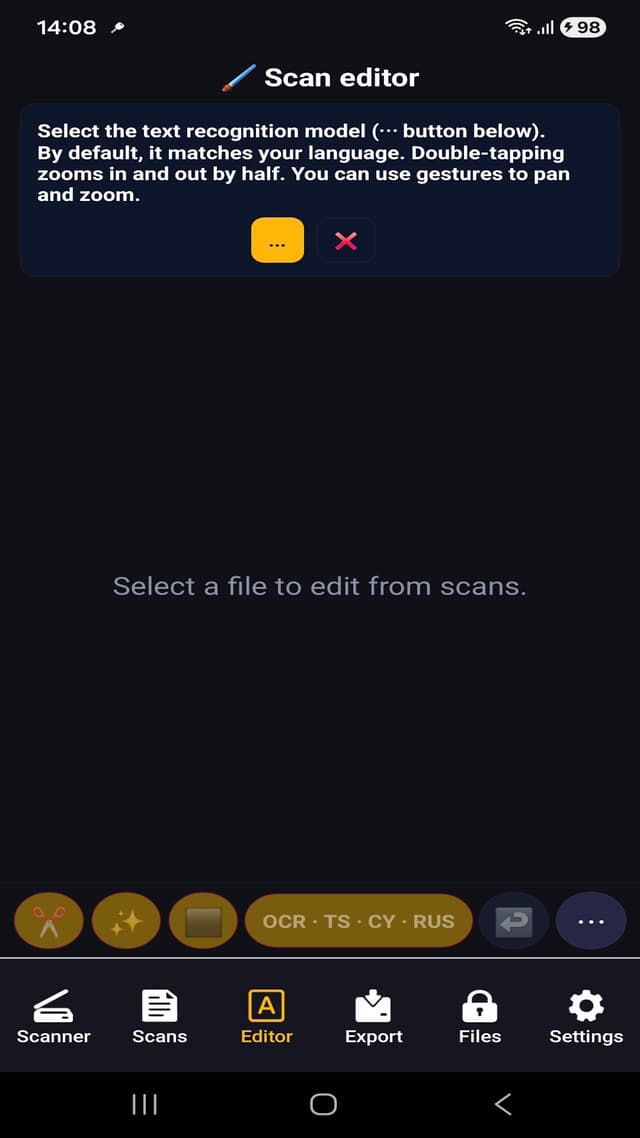 Docs Scan OCR recognition result